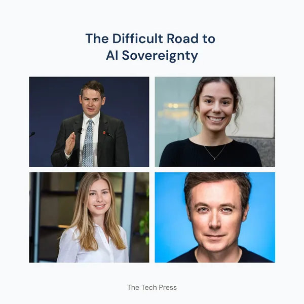 The Tech Press panel discussion, The Difficult Road to AI Sovereignty, with four speakers